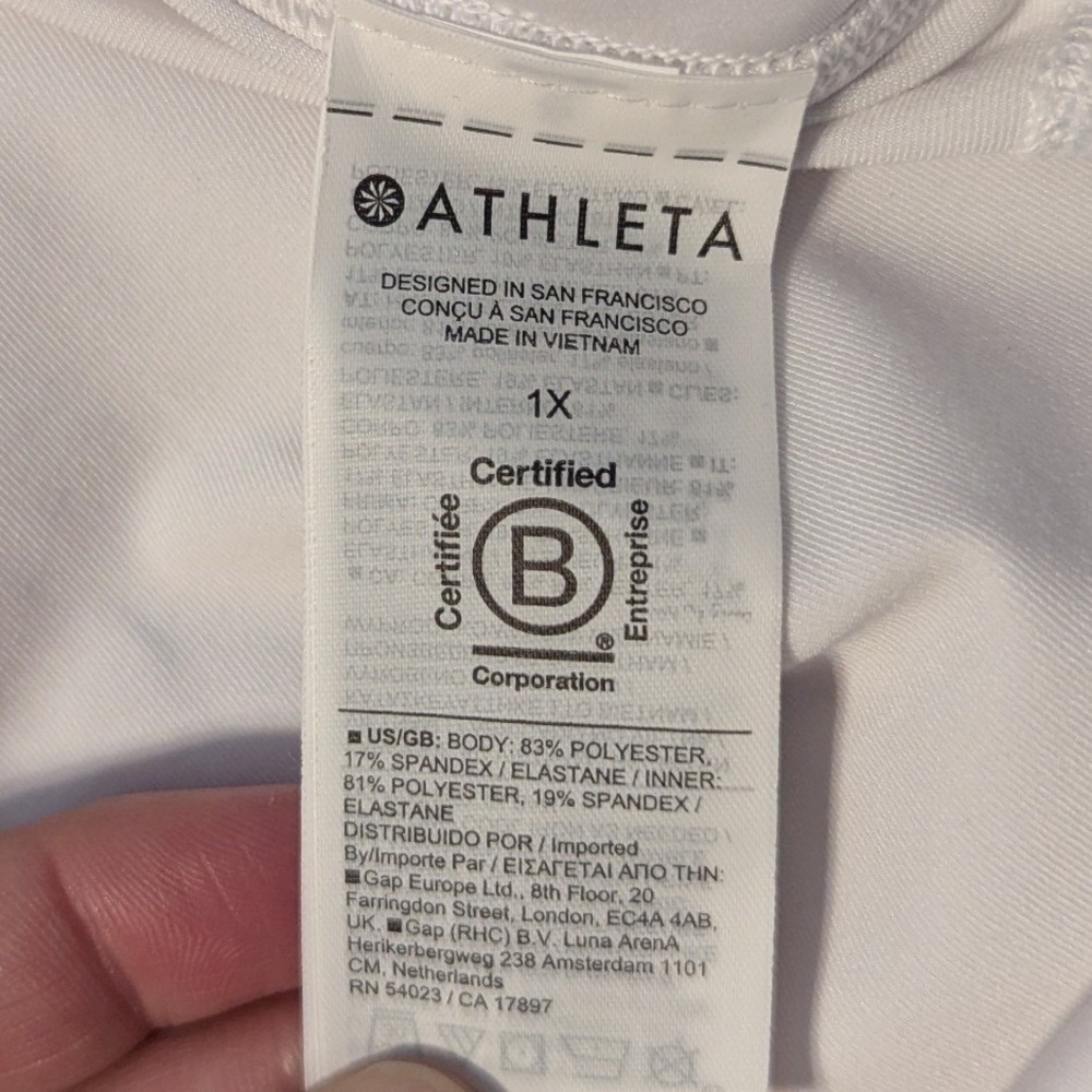Athleta Womens 1X Ace Tennis Pickleball Skort 15.5 Bright White Active Skirt - Picture 9 of 15